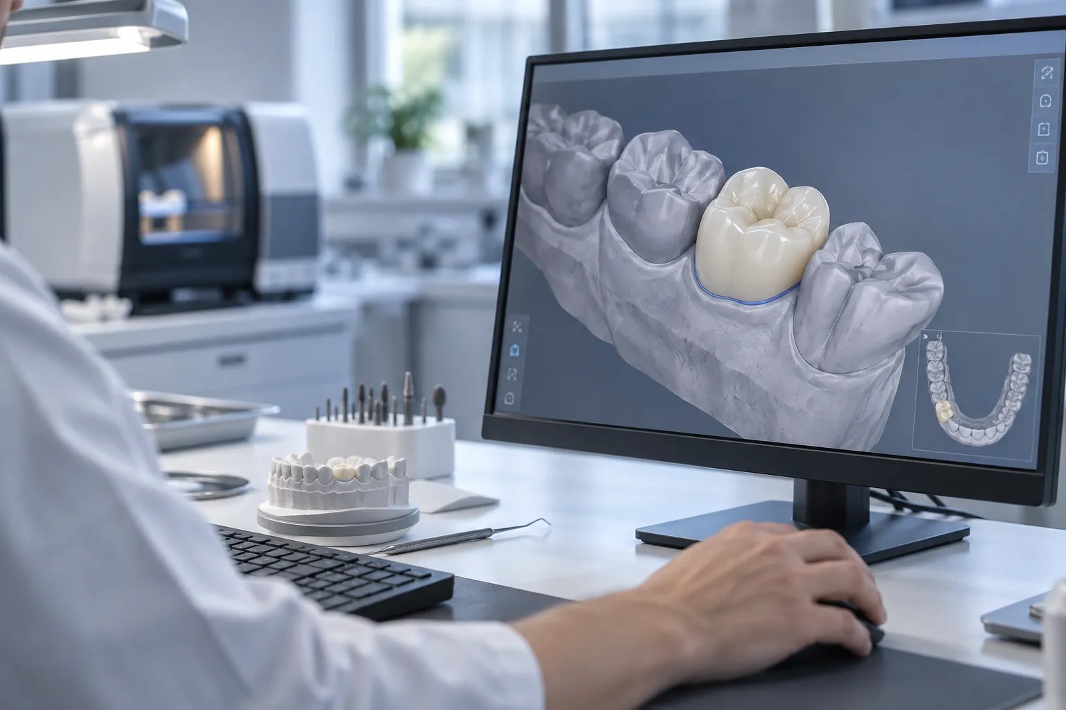 CAD design of a dental restoration