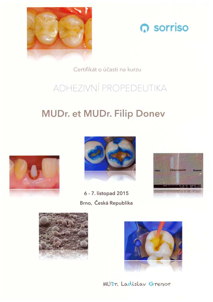 Zertifikat von MUDr. et MUDr. Filip Donev Nr. 04